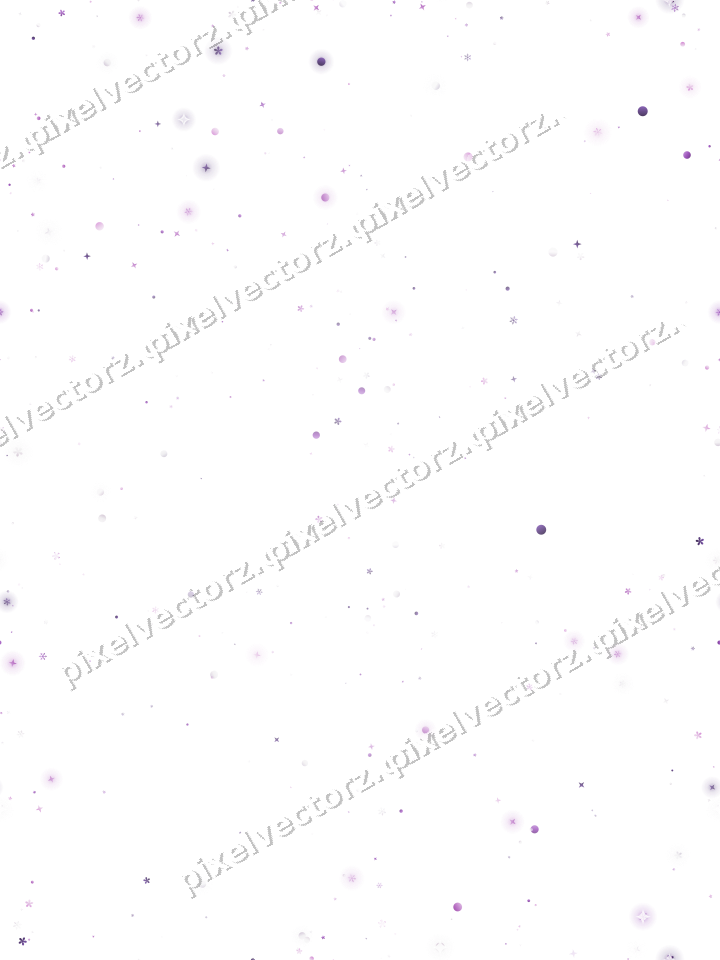 Nahtlose Glitzervignette in Violett auf transparentem Grund