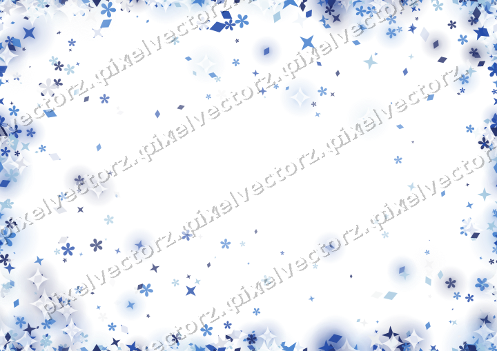 Nahtlose Glitzervignette in Blau und Türkis auf transparentem Grund