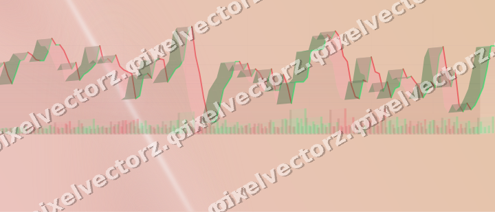 Zarter Pastell Diagramm Hintergrund in Rot und Dunkelgrün
