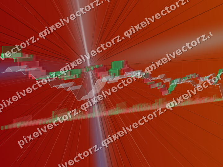 Leuchtender Neon Diagramm Hintergrund in Blau und Rot