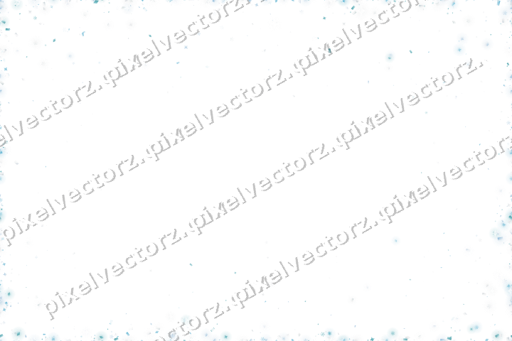 Nahtlose Glitzervignette in Türkis auf transparentem Grund