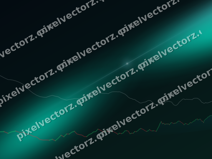 Leuchtender Neon Diagramm Hintergrund in Türkis und Petrol