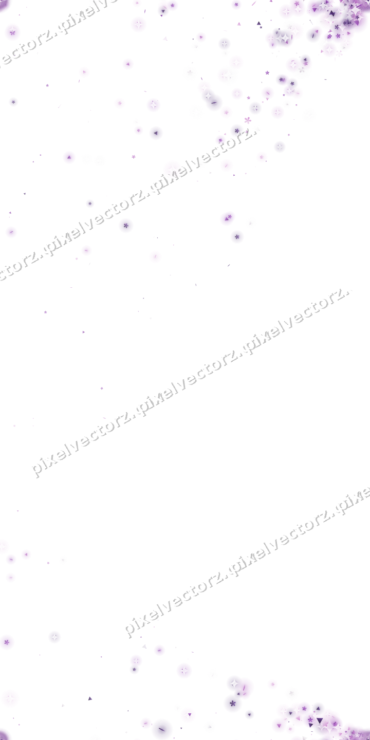 Nahtloser Glitzerfächer in Violett auf transparentem Grund