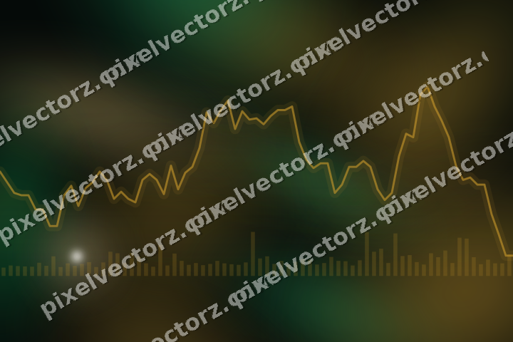 Leuchtender Neon Diagramm Hintergrund in Bernstein und Grün