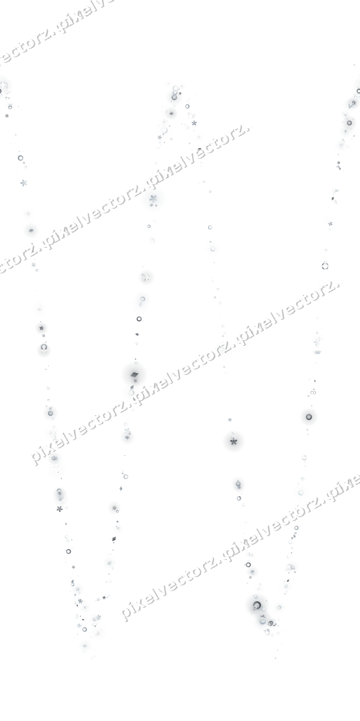 Nahtlose Glitzerwelle aus Blüten und Ringen auf transparentem Grund