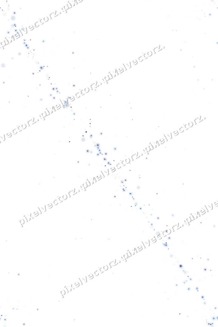 Nahtloses Glitzerband aus Sternen in Blau auf transparentem Grund