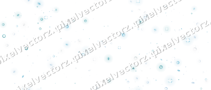 Nahtloser Glitzerkranz aus Tropfen und Ringen auf transparentem Grund