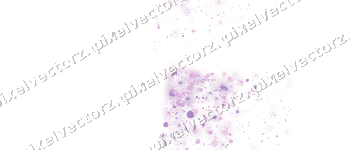Nahtloser Glitzerfächer aus Sternen und Herzen auf transparentem Grund