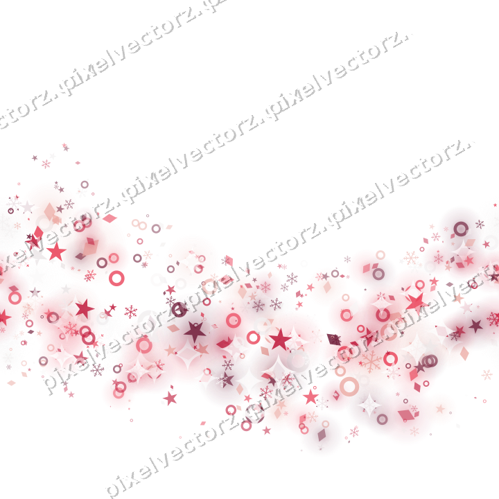 Nahtloser Glitzerbogen in Rosa und Rot auf transparentem Grund