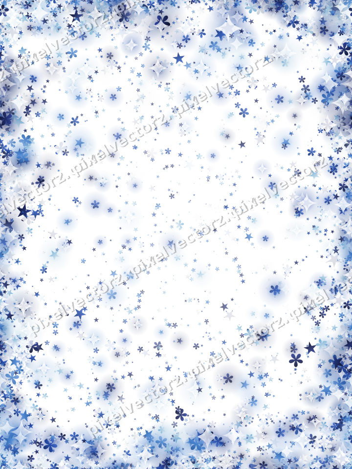 Nahtlose Glitzervignette in Blau und Türkis auf transparentem Grund