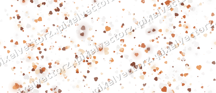 Nahtloser Glitzerkranz aus Herzen auf transparentem Grund