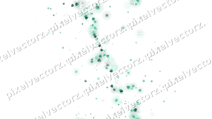 Nahtloses Glitzerband aus Sternen und Herzen auf transparentem Grund