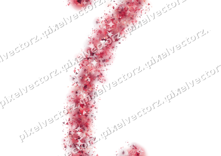 Nahtloser Glitzerbogen in Rosa und Rot auf transparentem Grund