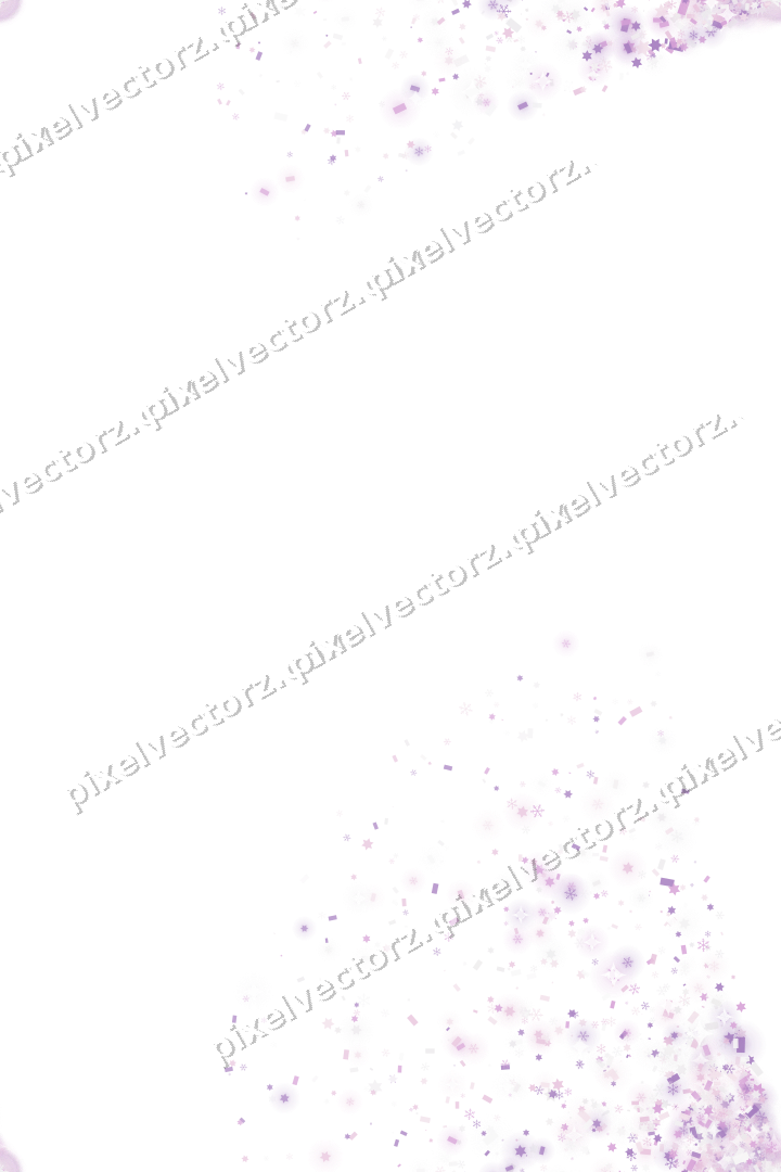 Nahtloser Glitzerfächer in Magenta und Violett auf transparentem Grund