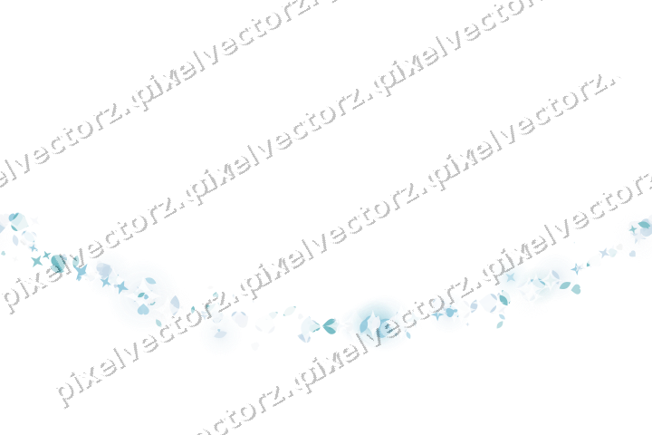 Nahtloser Glitzerbogen aus Sternen und Herzen auf transparentem Grund