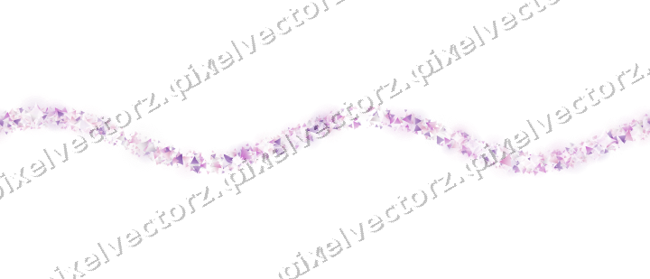 Nahtlose Glitzerwelle aus Dreiecken in Magenta auf transparentem Grund