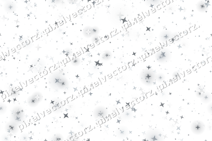 Nahtlose Glitzerstreuung aus Sternen auf transparentem Grund