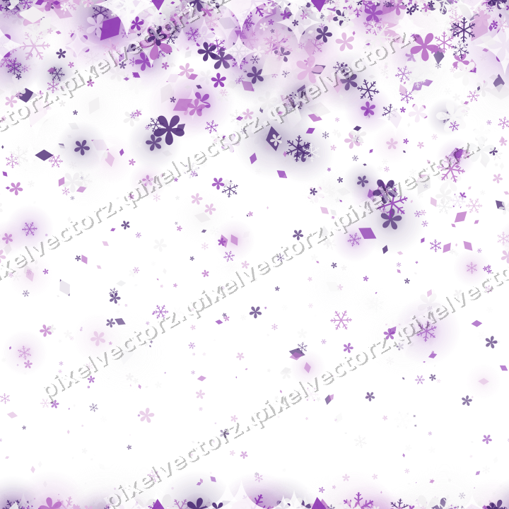 Nahtloser Glitzerregen in Violett auf transparentem Grund