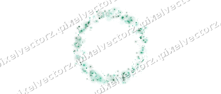 Nahtloser Glitzerkranz aus Funken auf transparentem Grund