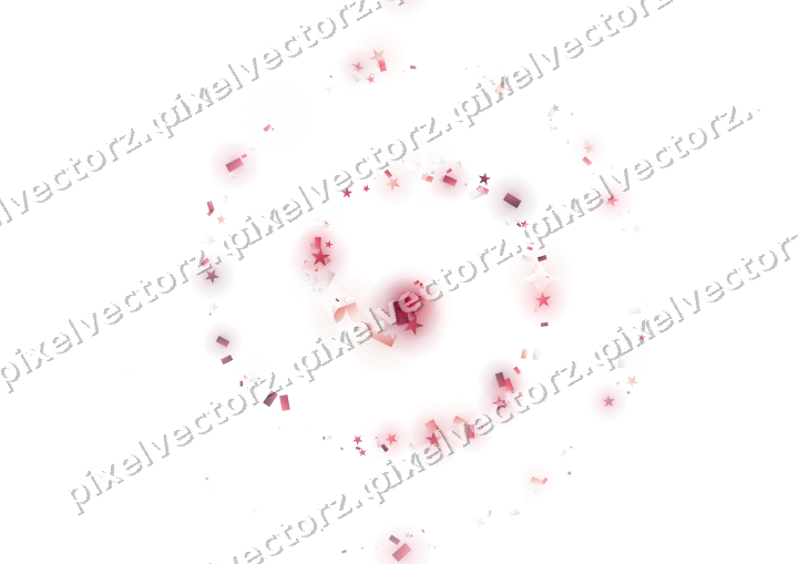 Nahtlose Glitzerspirale in Rosa und Rot auf transparentem Grund