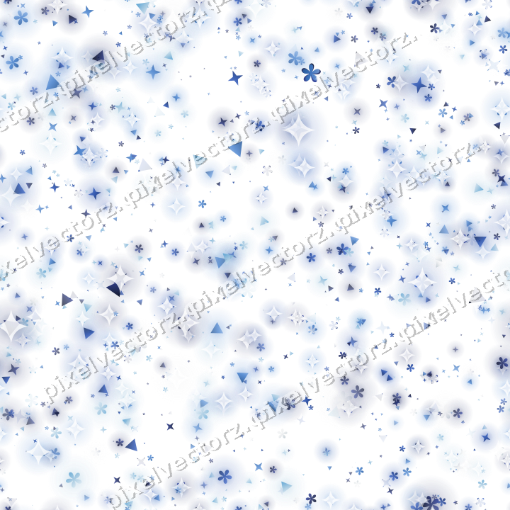 Nahtlose Glitzerstreuung in Blau und Türkis auf transparentem Grund