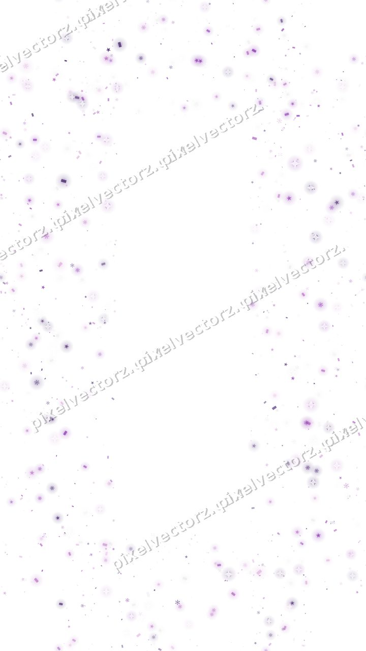 Nahtloser Glitzerrahmen in Violett auf transparentem Grund