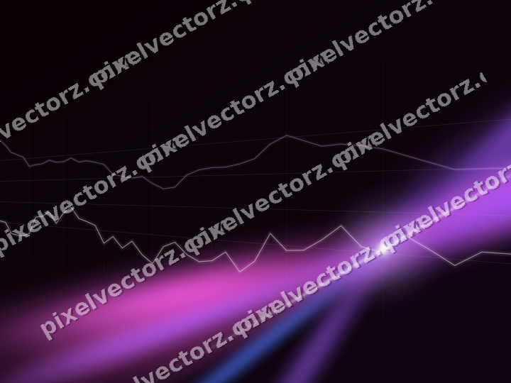 Leuchtender Neon Diagramm Hintergrund in Violett und Blau