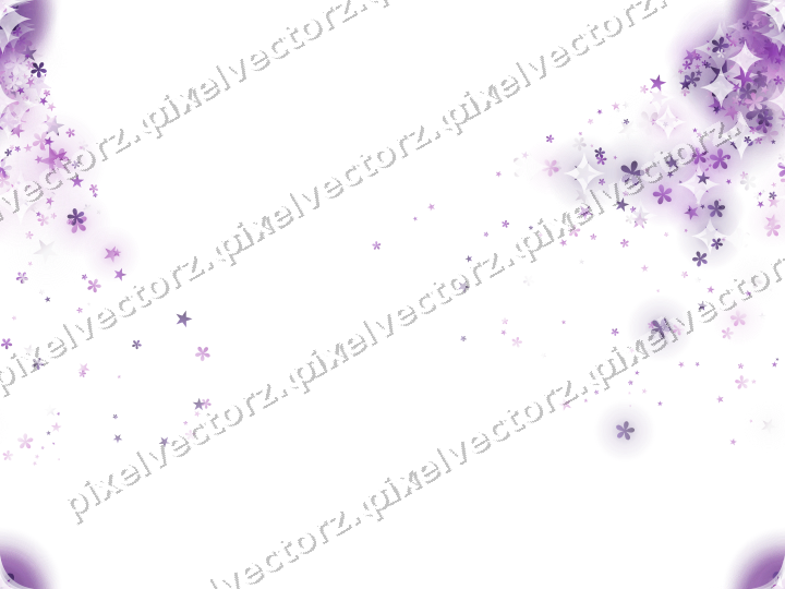 Nahtloser Glitzerfächer aus Sternen und Blüten auf transparentem Grund