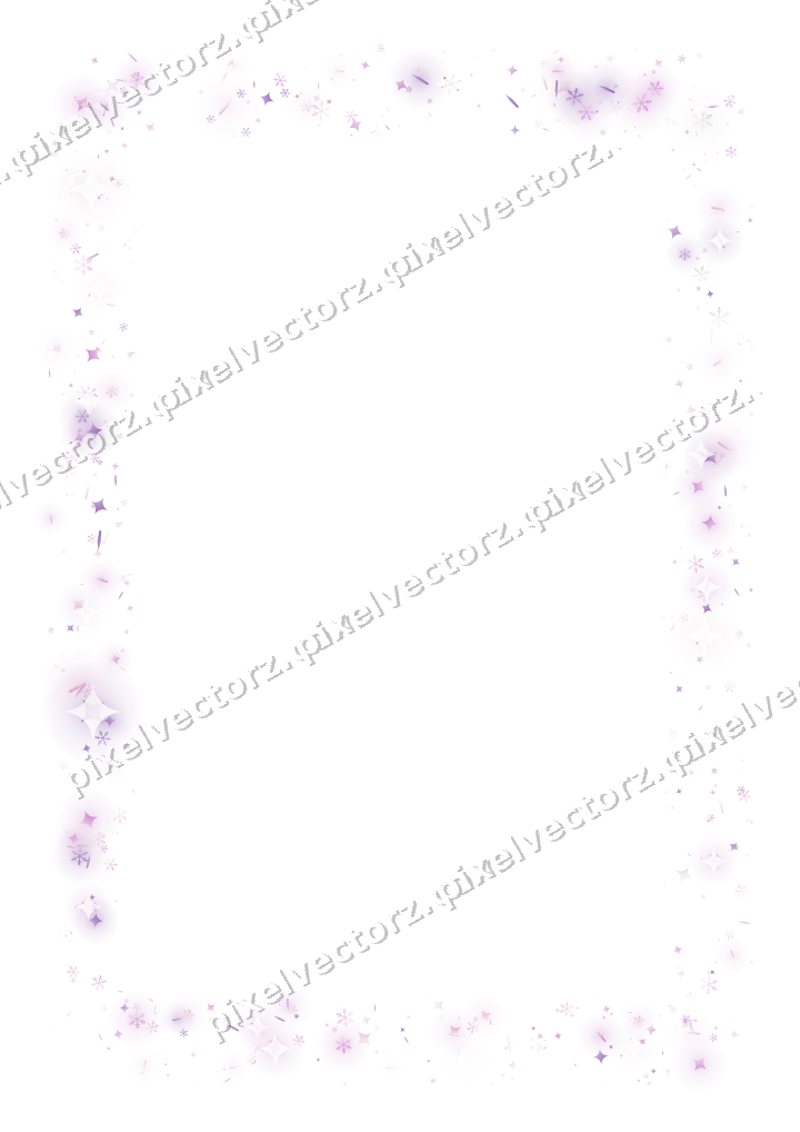 Nahtloser Glitzerrahmen in Magenta und Violett auf transparentem Grund