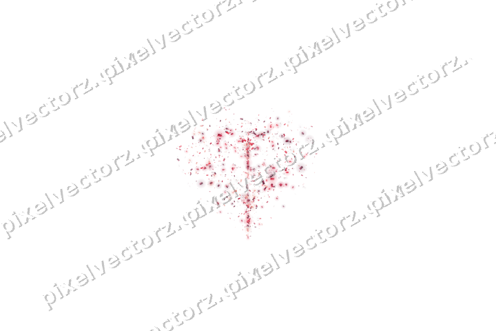 Nahtloses Glitzerherz aus Konfetti in Rosa auf transparentem Grund