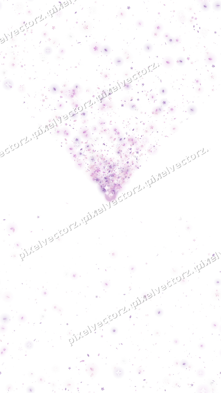 Nahtloser Glitzerfächer aus Blüten und Tropfen auf transparentem Grund