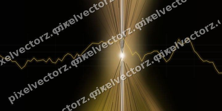 Leuchtender Neon Diagramm Hintergrund in Bernstein und Orange