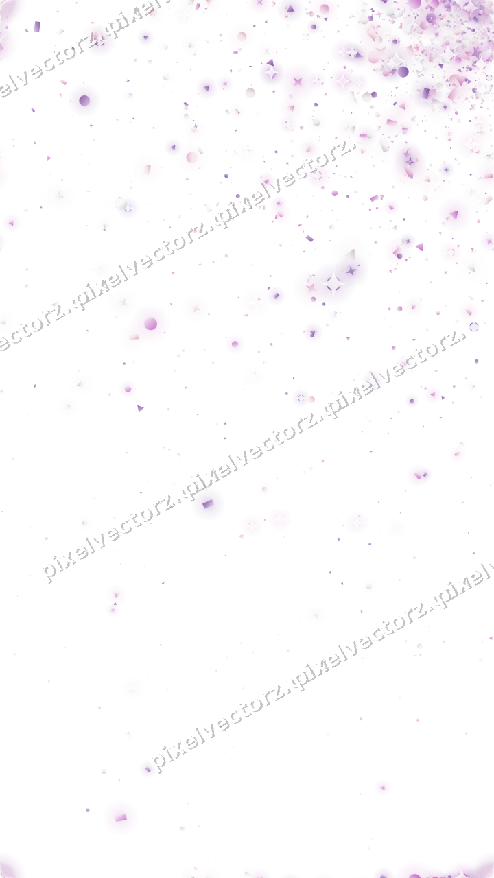 Nahtloser Glitzerfächer in Magenta und Violett auf transparentem Grund