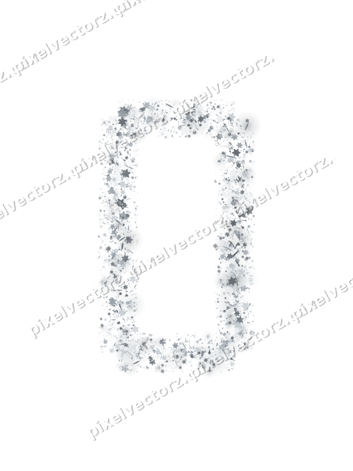Nahtloser Glitzerrahmen in Blassblau auf transparentem Grund