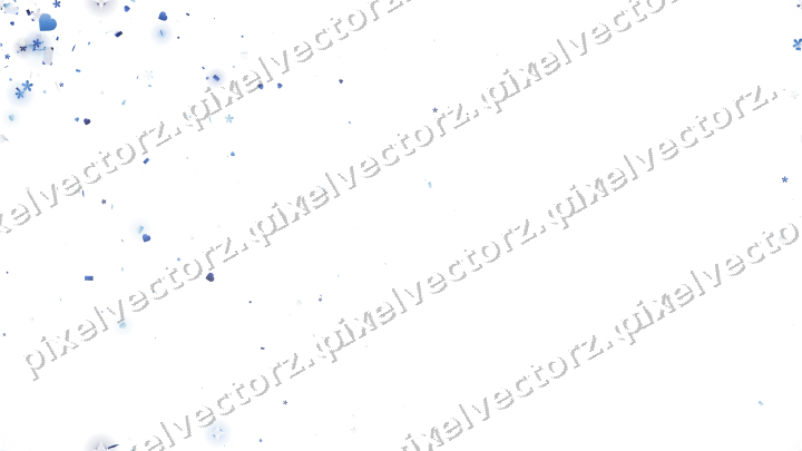 Nahtloser Glitzerfächer aus Herzen und Blüten auf transparentem Grund