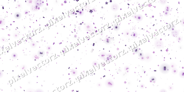 Nahtloser Glitzerregen aus Sternen und Blüten auf transparentem Grund