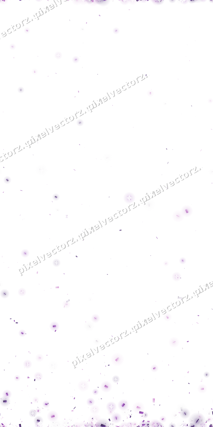 Nahtloser Glitzeraufstieg in Violett auf transparentem Grund