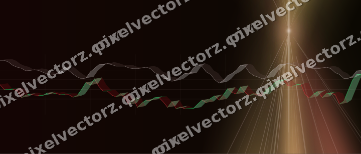 Leuchtender Neon Diagramm Hintergrund in Rot und Orange