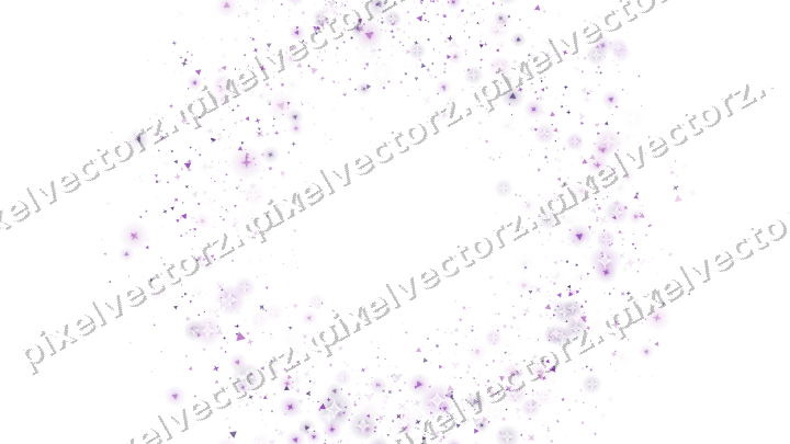 Nahtloser Glitzerkranz in Violett auf transparentem Grund