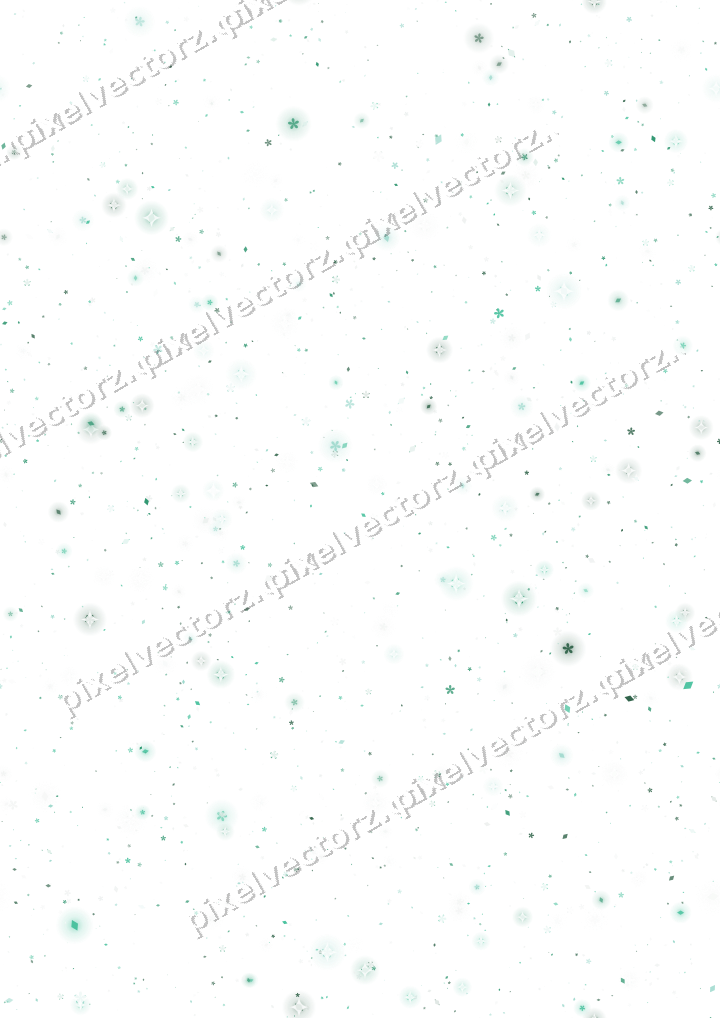 Nahtlose Glitzerstreuung aus Blüten und Rauten auf transparentem Grund