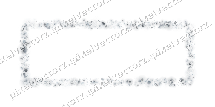 Nahtloser Glitzerrahmen in Blassblau auf transparentem Grund