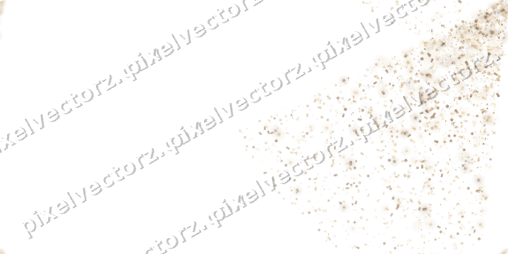 Nahtloser Glitzerfächer in Bernstein auf transparentem Grund