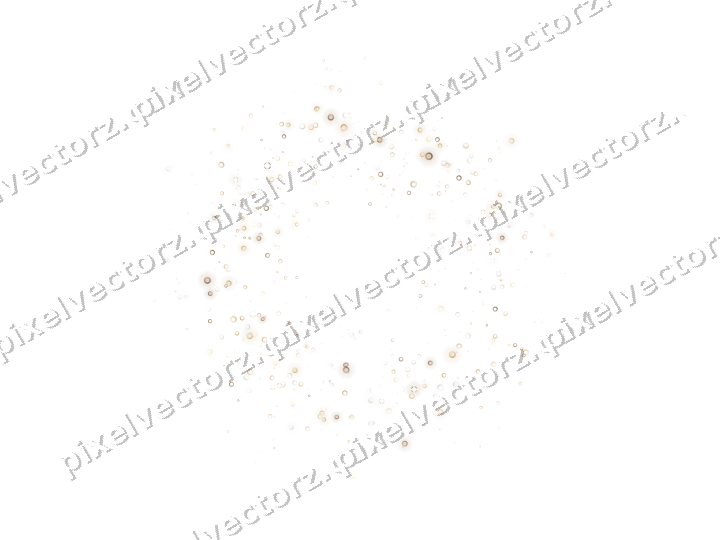Nahtloser Glitzerkranz aus Ringen in Bernstein auf transparentem Grund