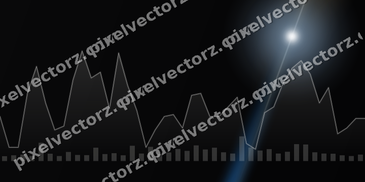 Leuchtender Neon Diagramm Hintergrund in Blau und Rot