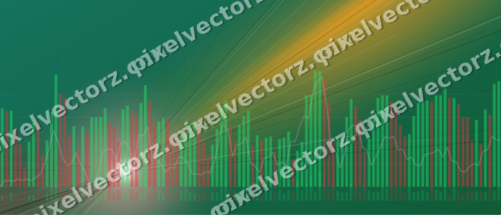 Leuchtender Neon Diagramm Hintergrund in Rot und Orange