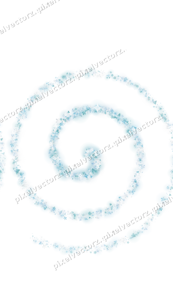 Nahtlose Glitzerspirale in Türkis auf transparentem Grund