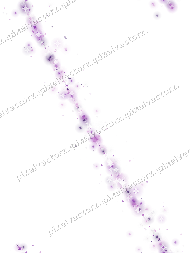 Nahtloser Glitzerbogen aus Funken in Violett auf transparentem Grund