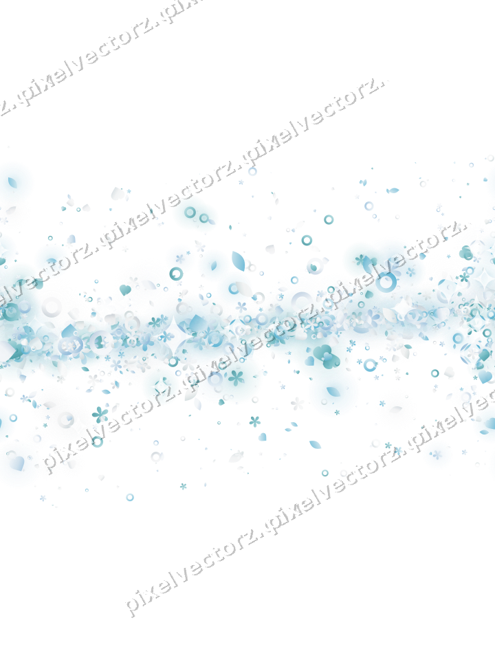 Nahtloses Glitzerband aus Herzen und Blüten auf transparentem Grund