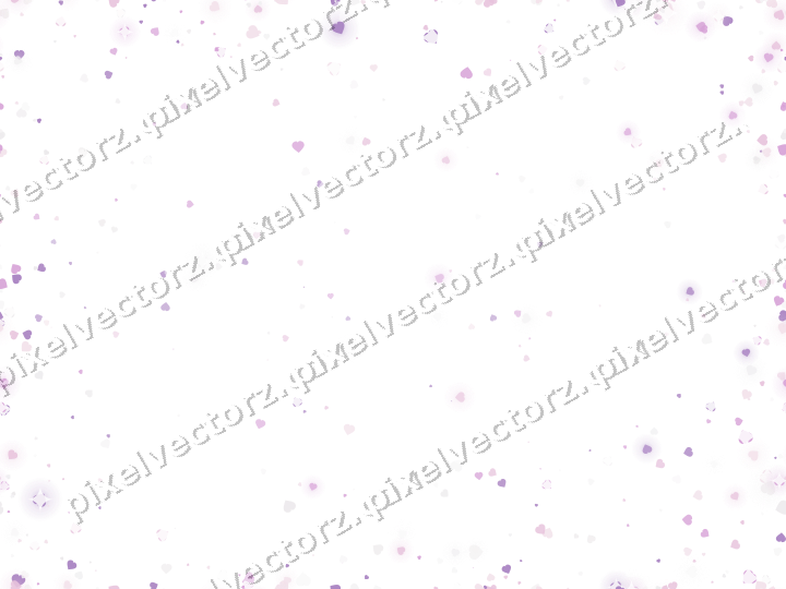Nahtlose Glitzervignette aus Herzen in Magenta auf transparentem Grund
