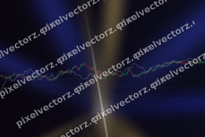 Leuchtender Neon Diagramm Hintergrund in Blau und Bernstein